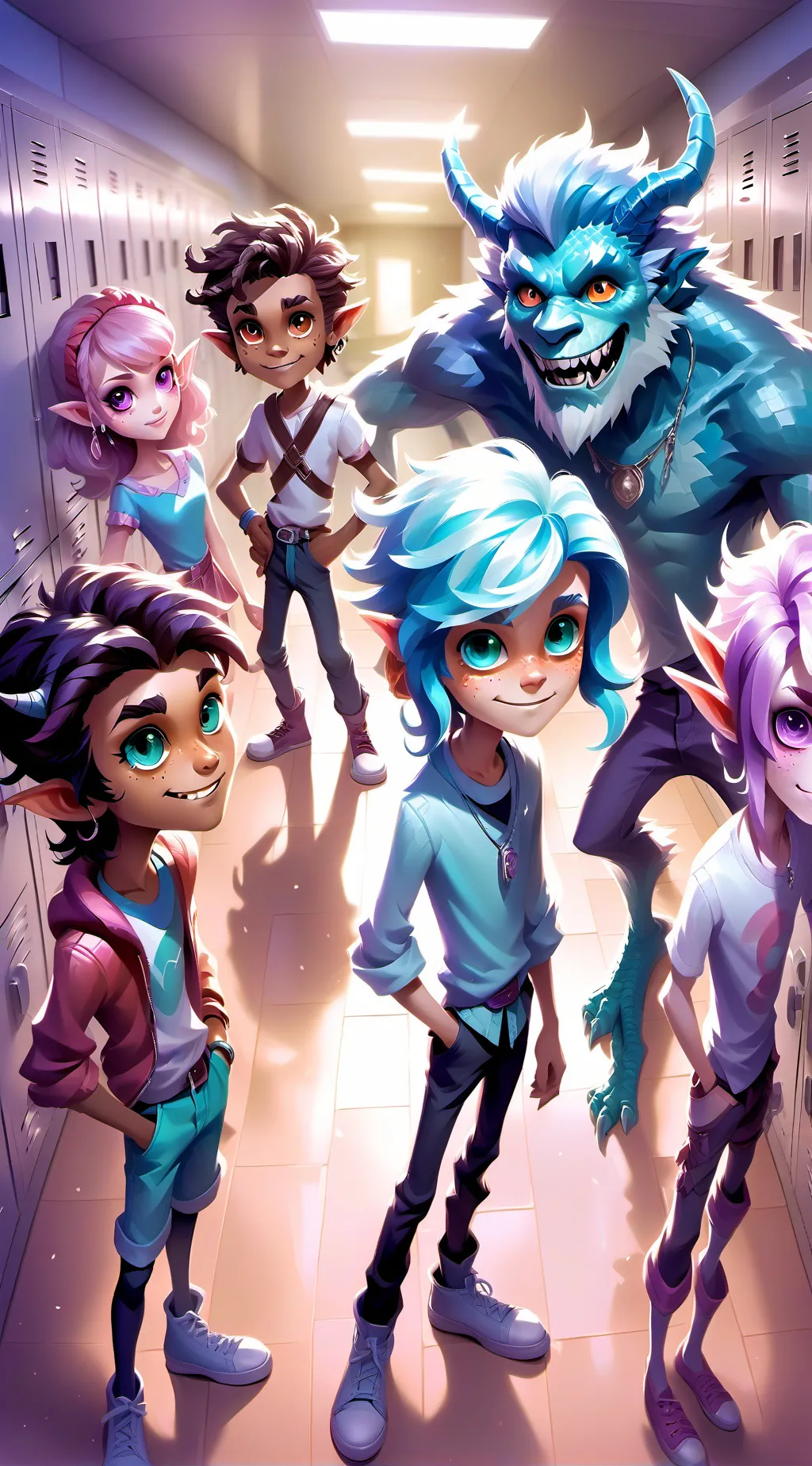 ai character: Creature High!!! background