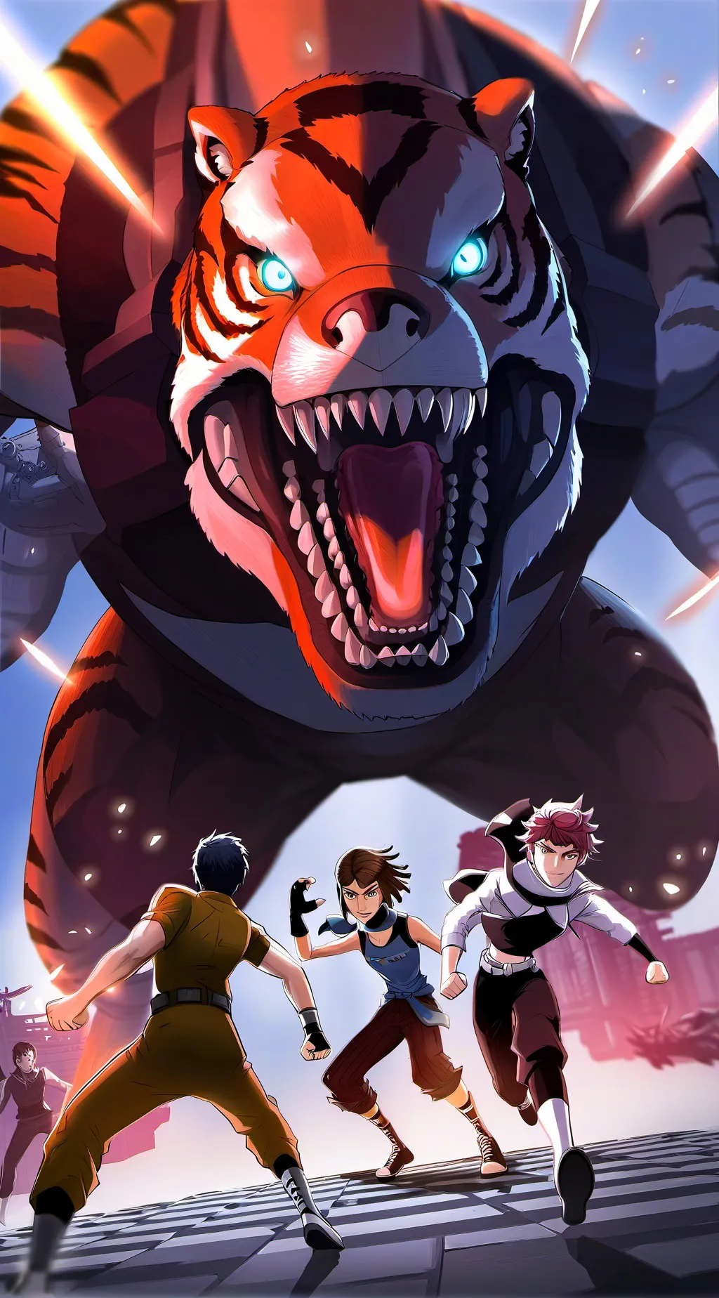 ai character: hero school background