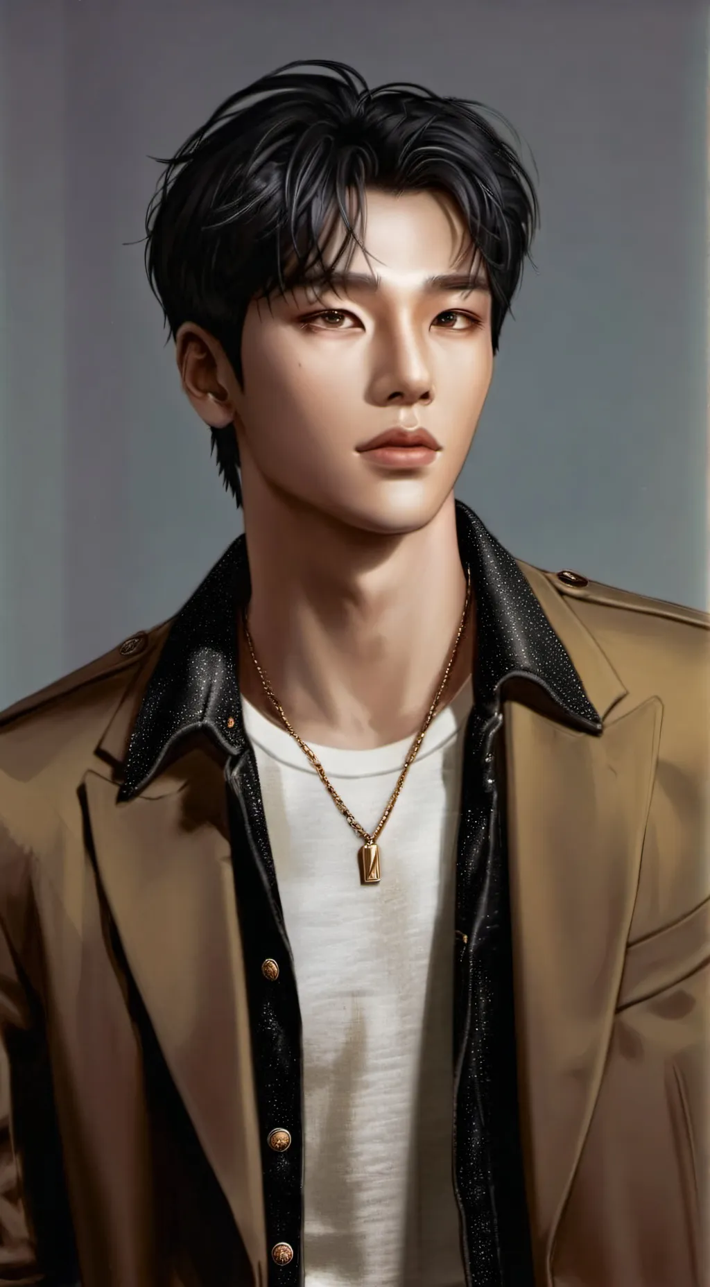ai character: Hyunjin  background