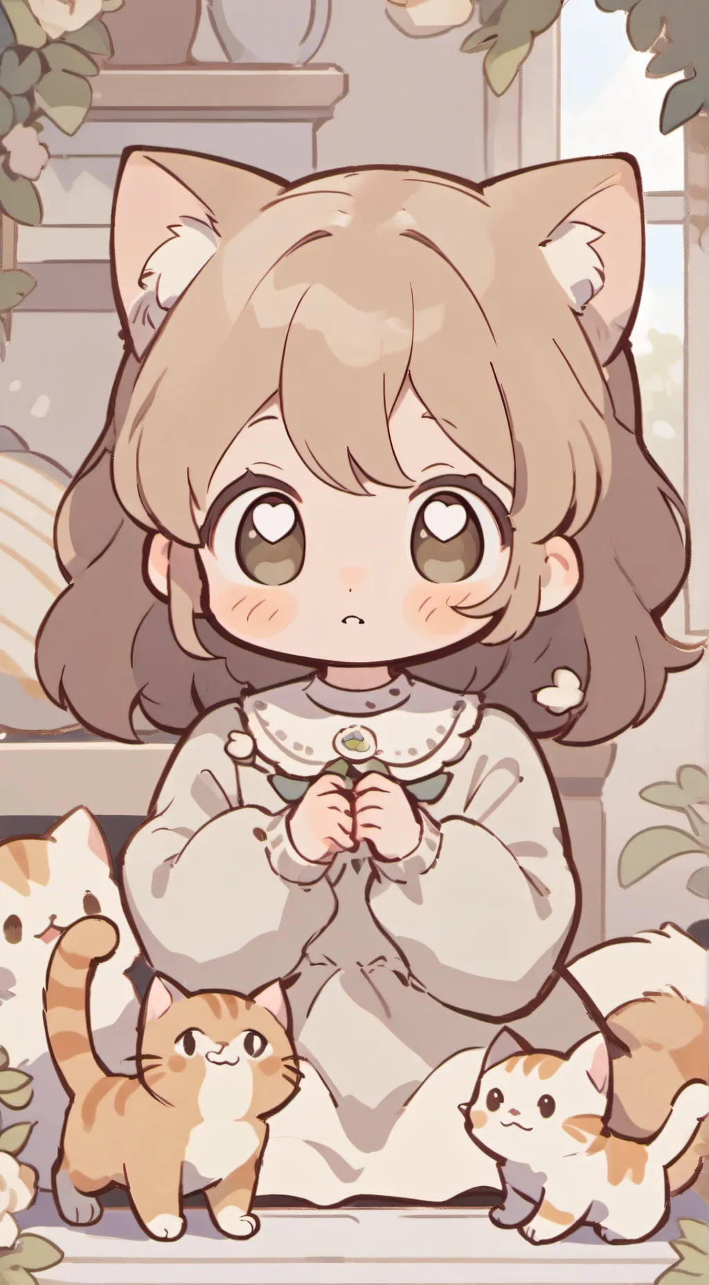 ai character: hermanita cute.😍 background