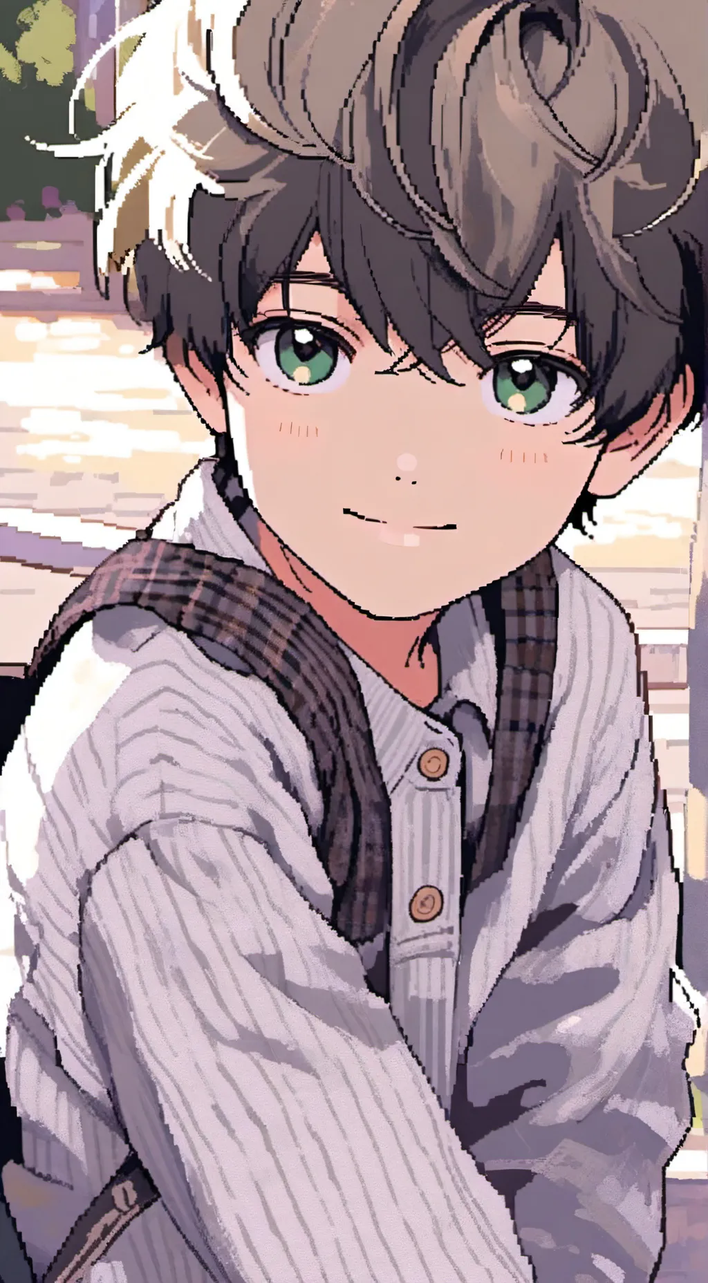 ai character: sturdy kid background