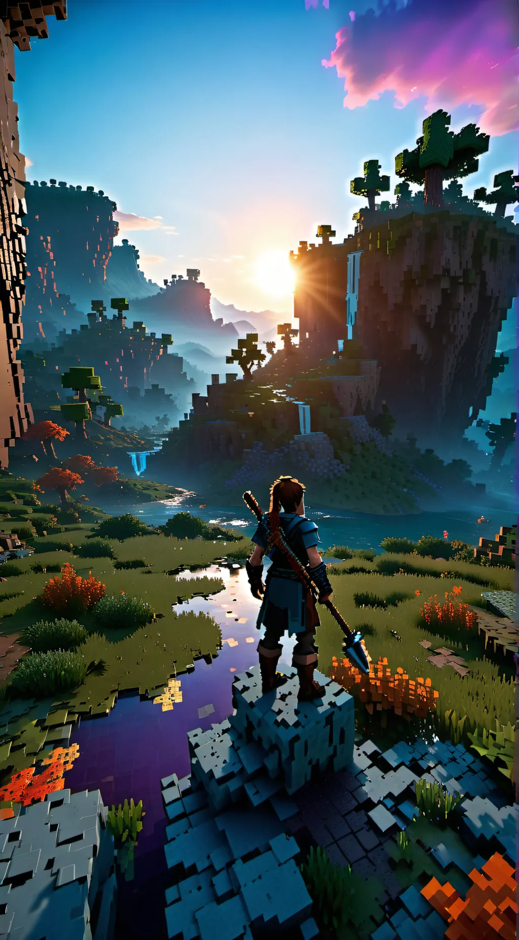 ai character: Aphmaus world  background