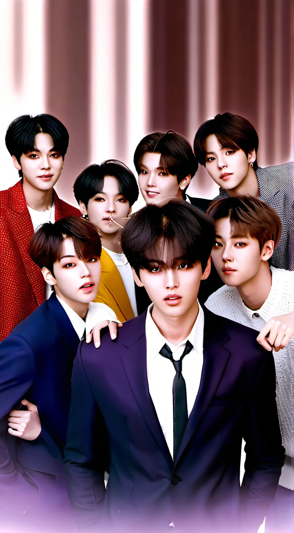 ai character: BTS  background