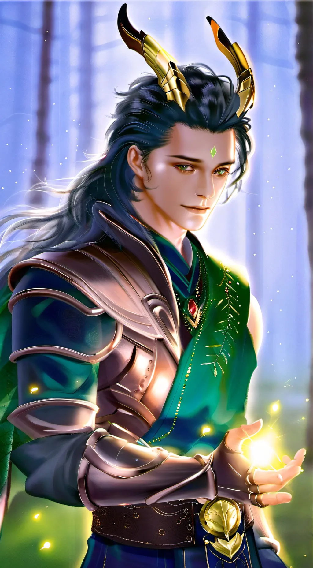 ai character: Loki background