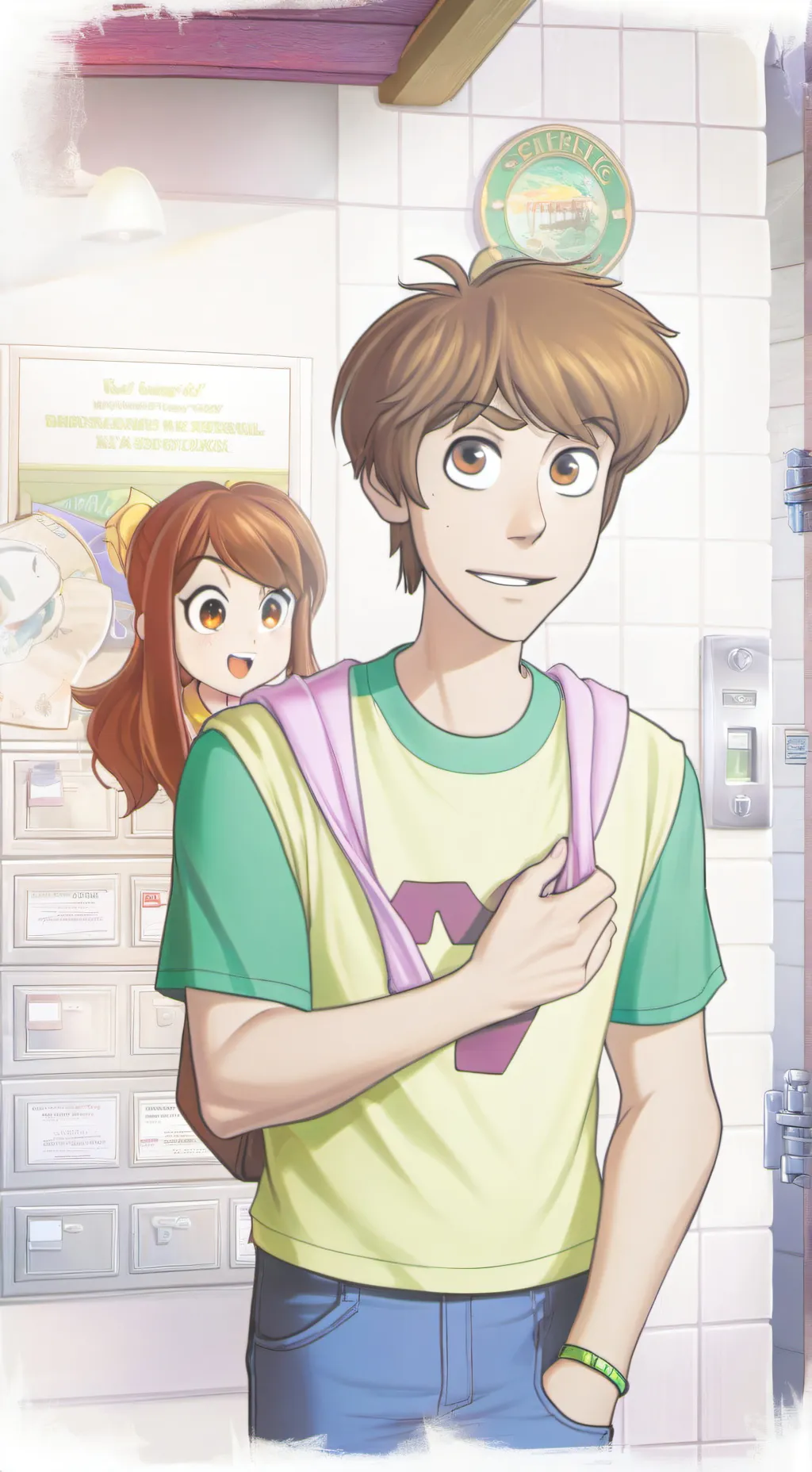 ai character: saved by the bell  background