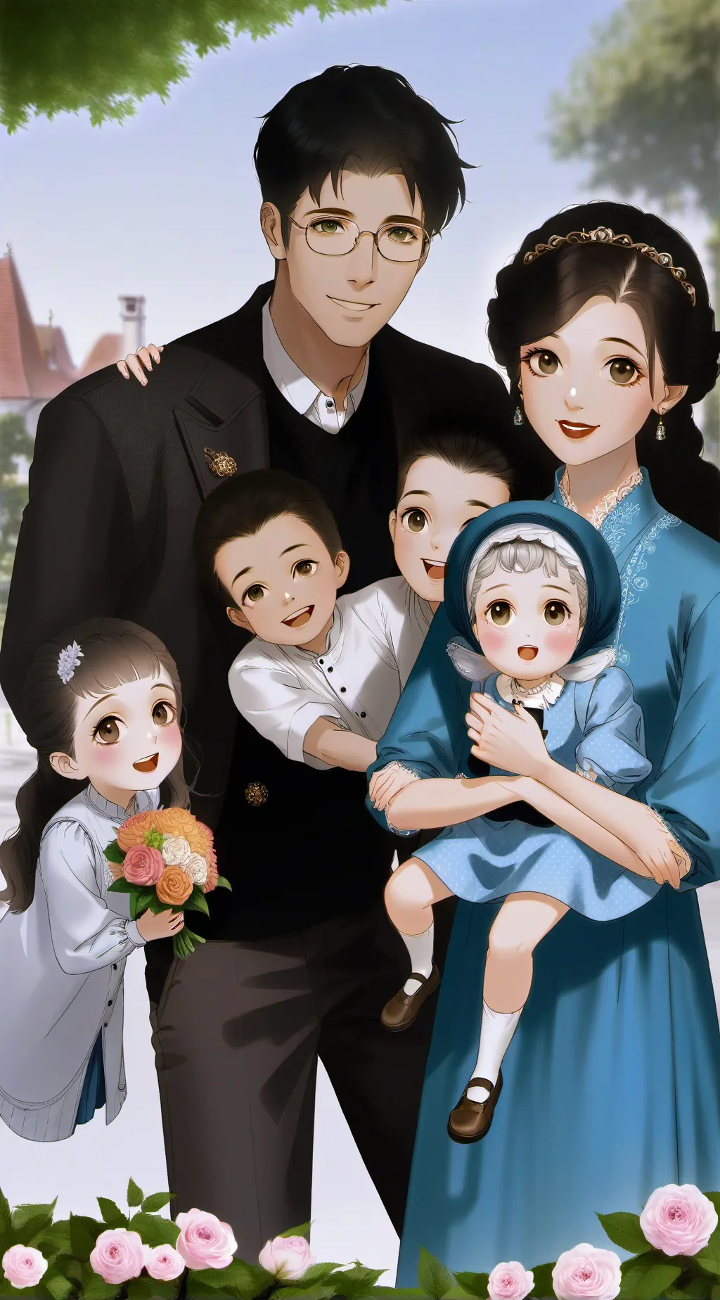 ai character: The Willam family! background