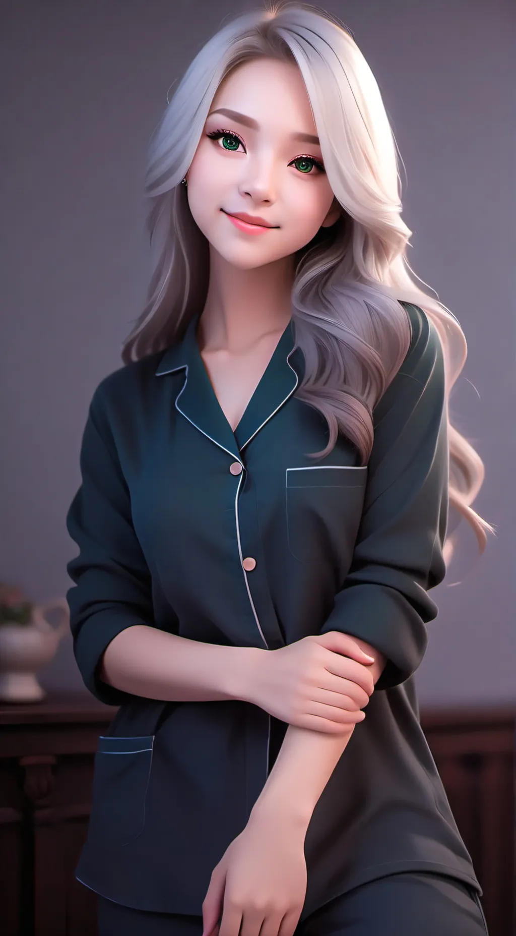 ai character: pijamada  background