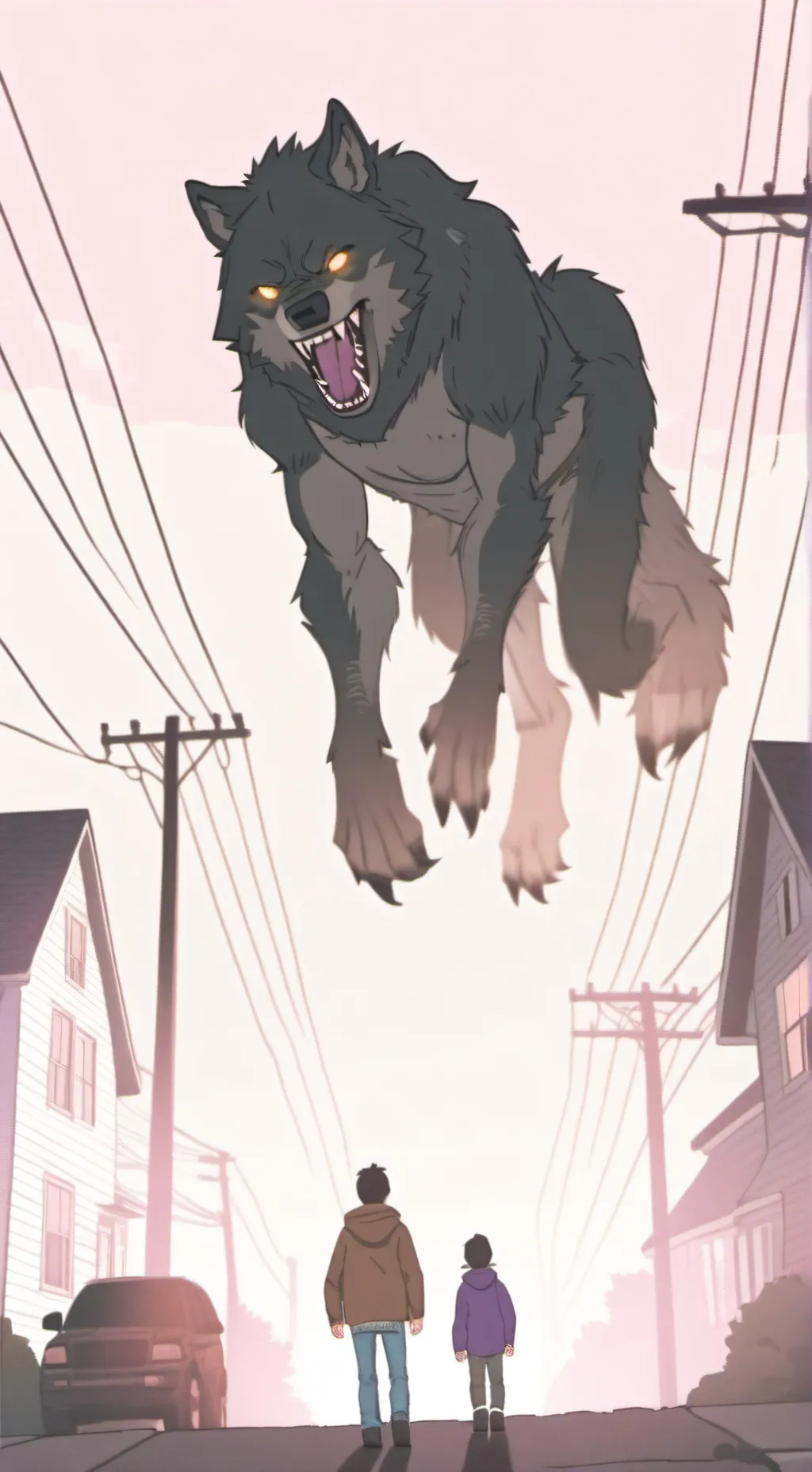 ai character: Werewolf Family background