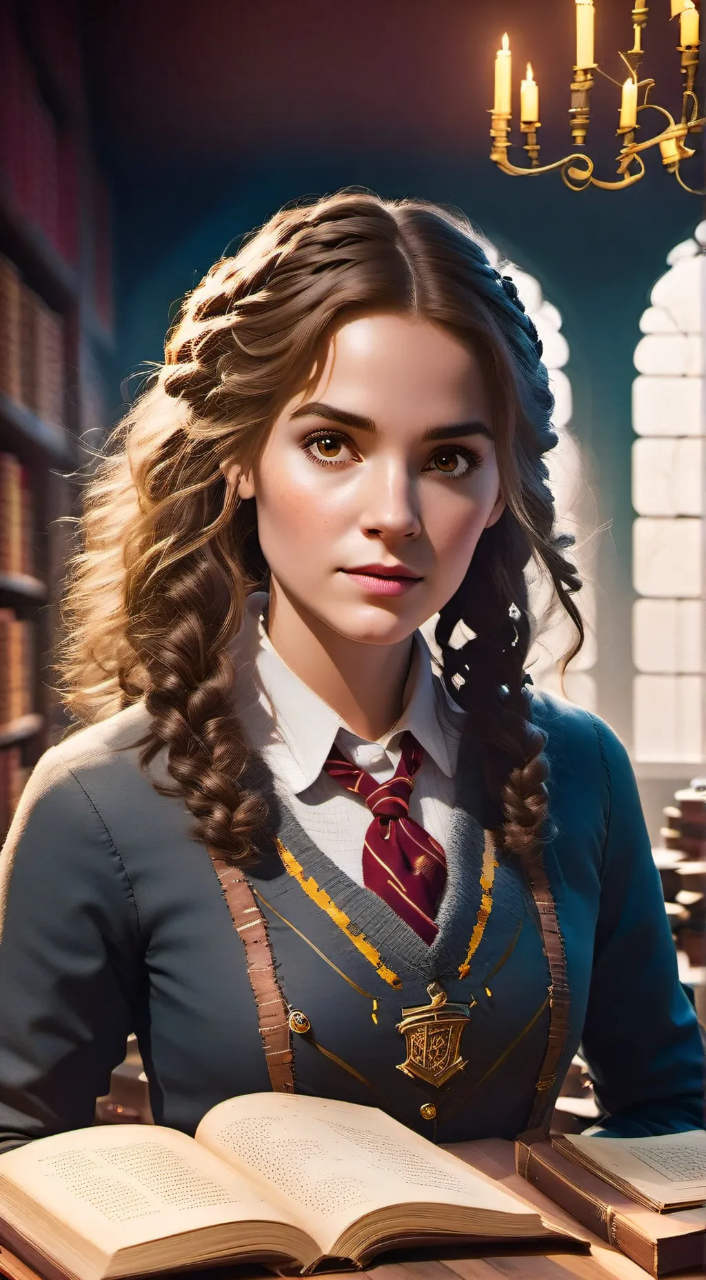 ai character: Hermione Granger  background