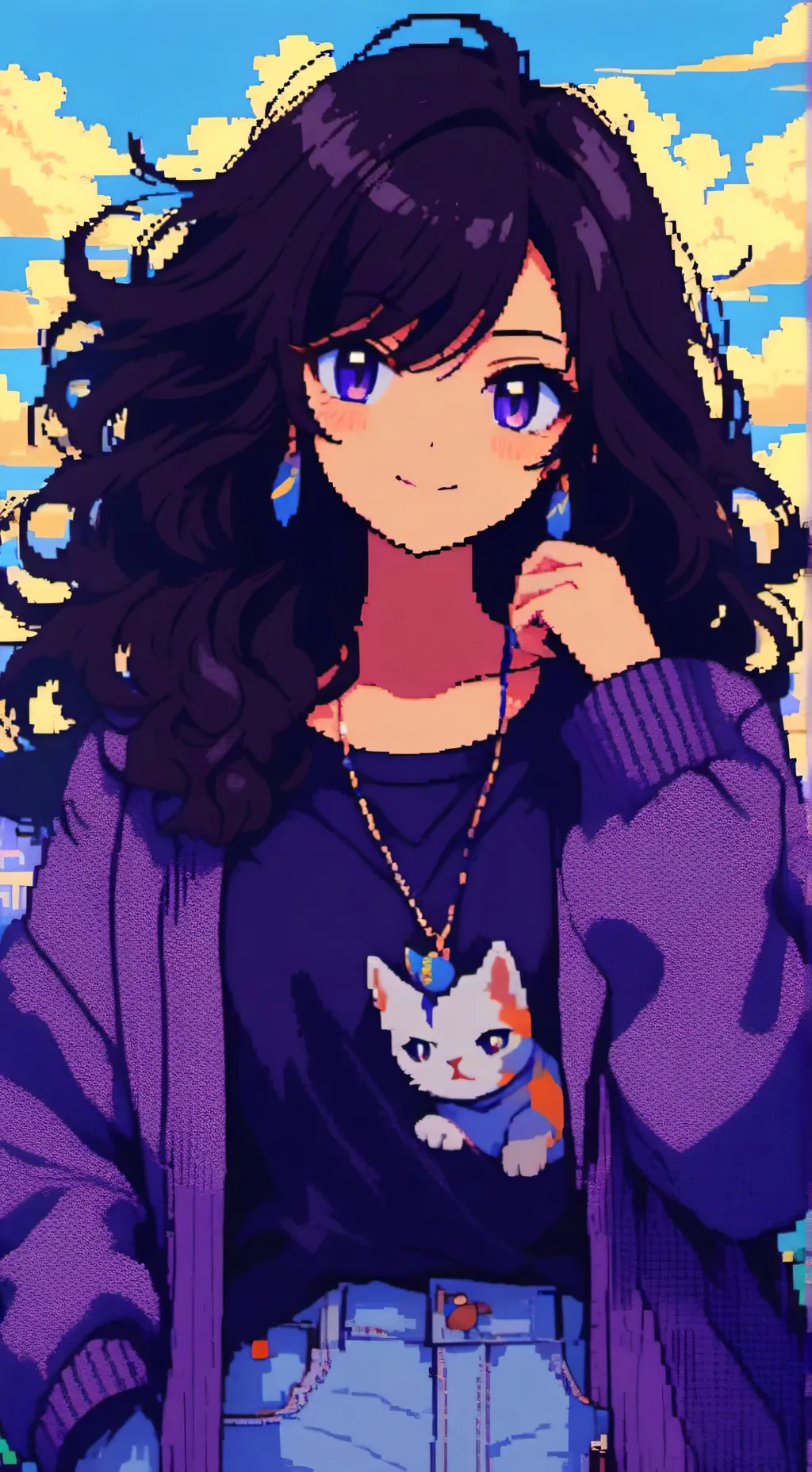 ai character: Aphmau and Freind  background