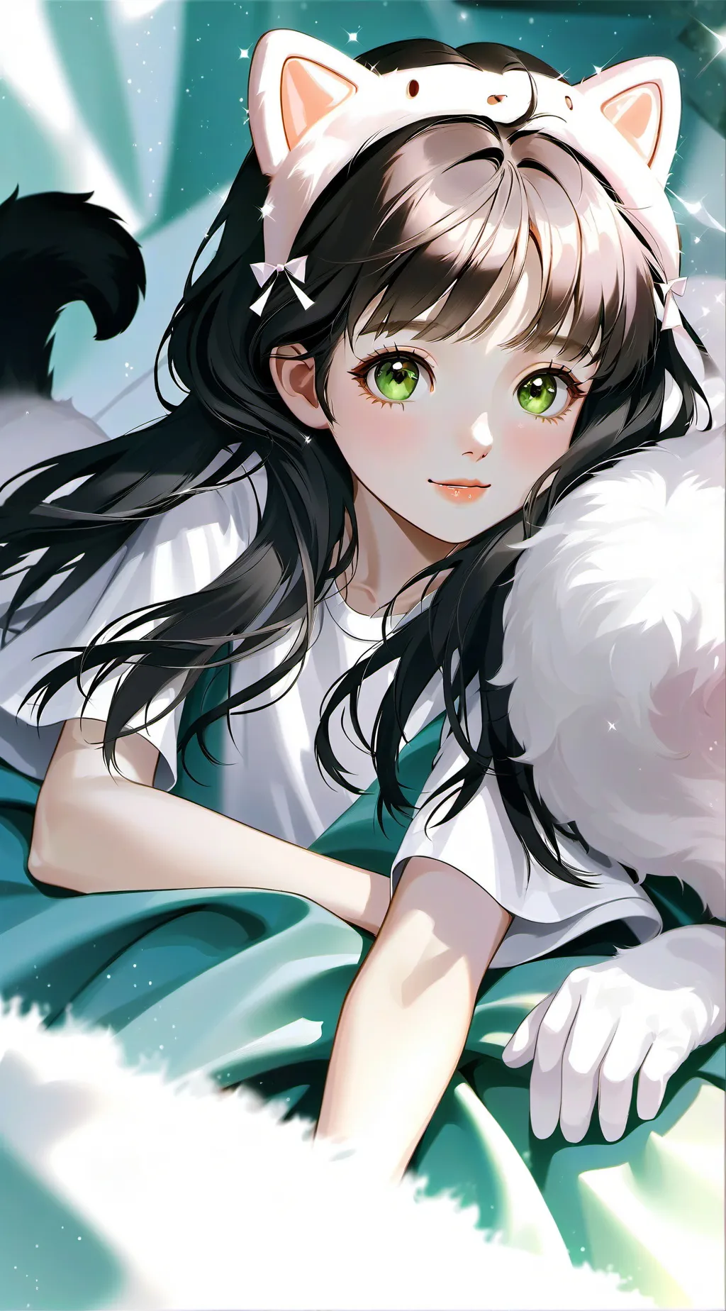 ai character: Gata abandonada background