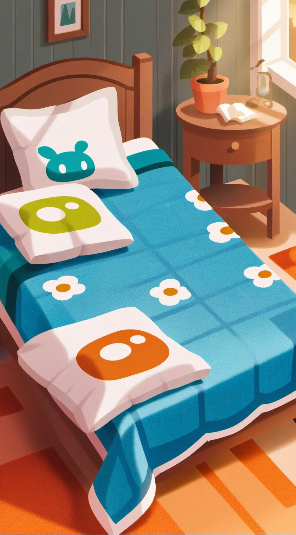 ai character: Weighted Blanket background