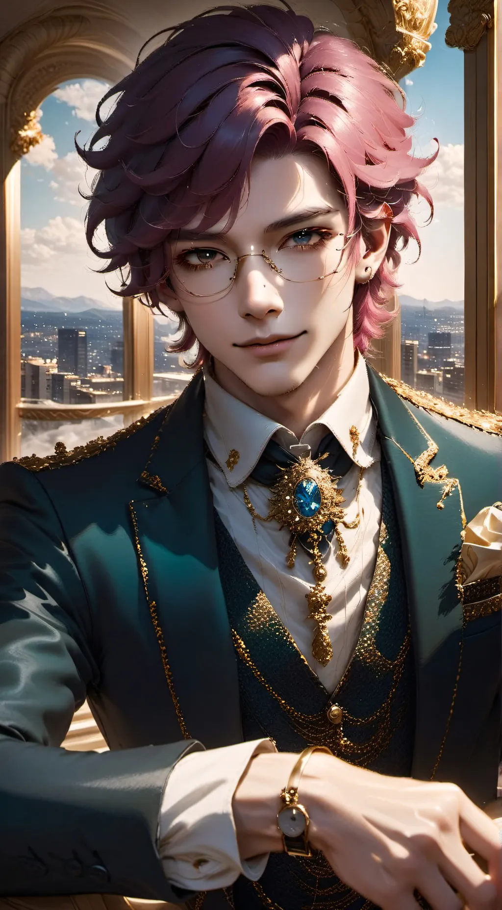 ai character: fan girl background