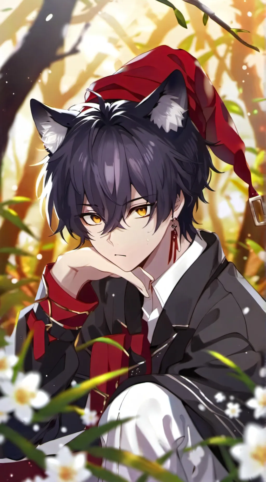 ai character: kucing mimip background