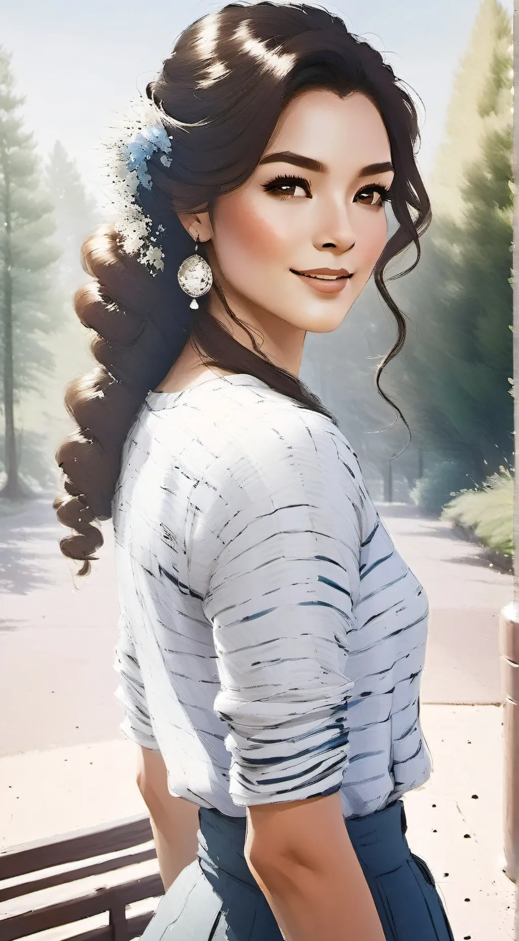 ai character: Helena  background