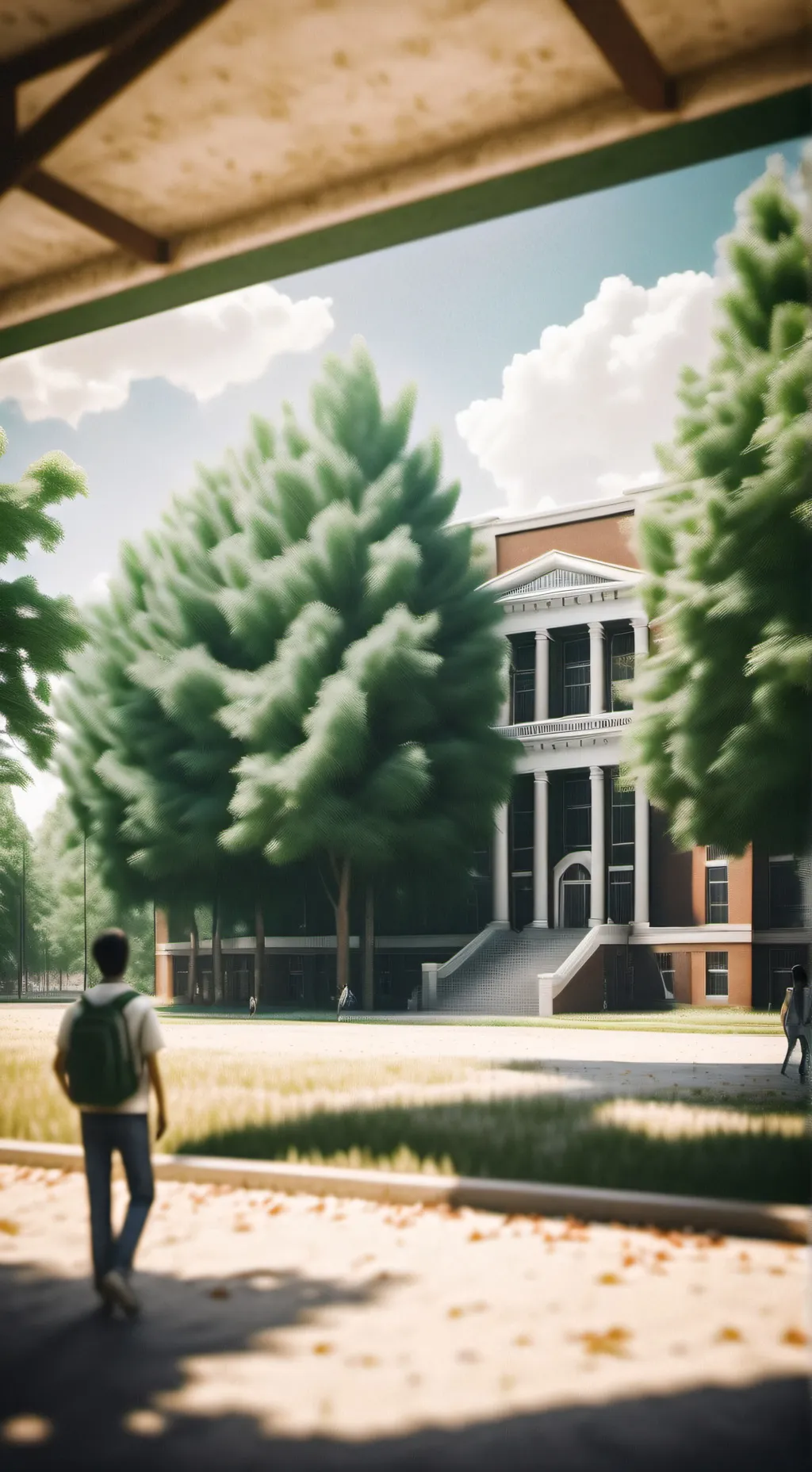 ai character: Superhero high! background