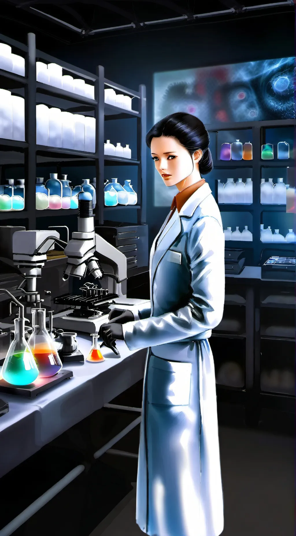 ai character: sonic ocs in lab background