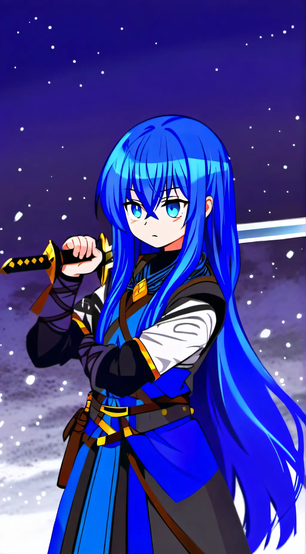 ai character: Sparkles background