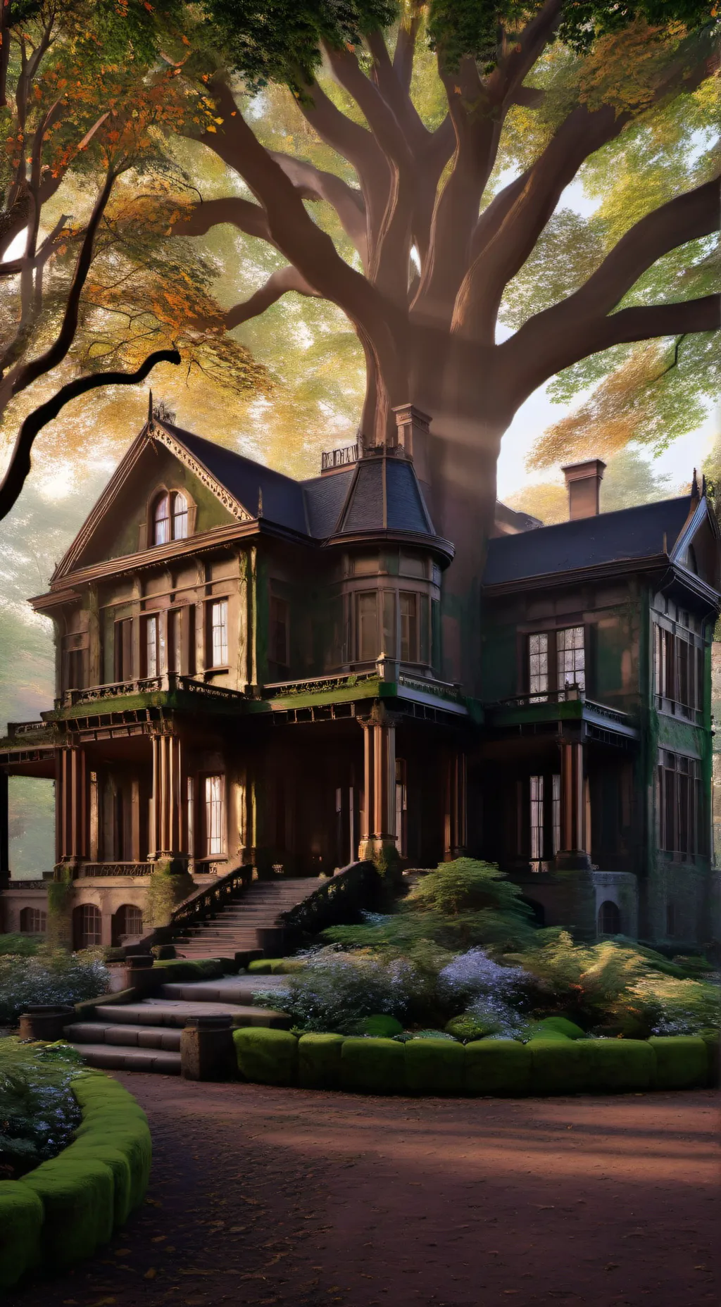 ai character: The mansion  background