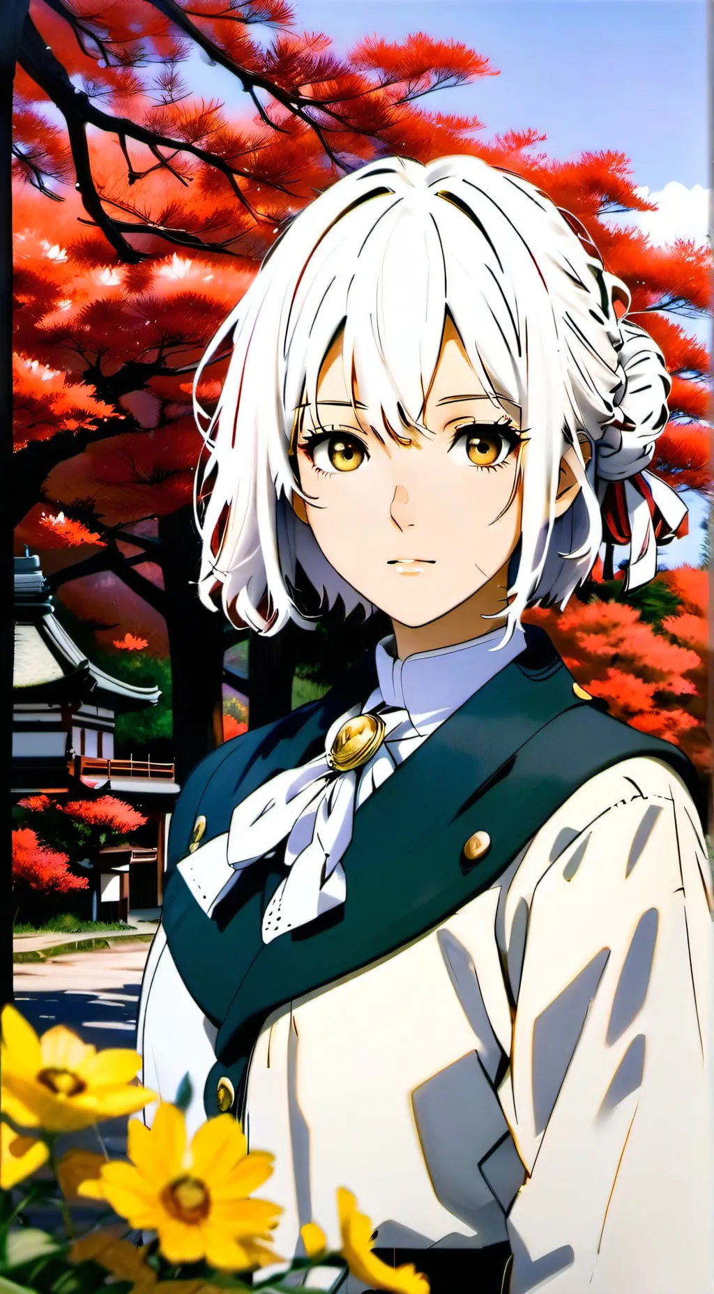 ai character: KNY pick mies  background