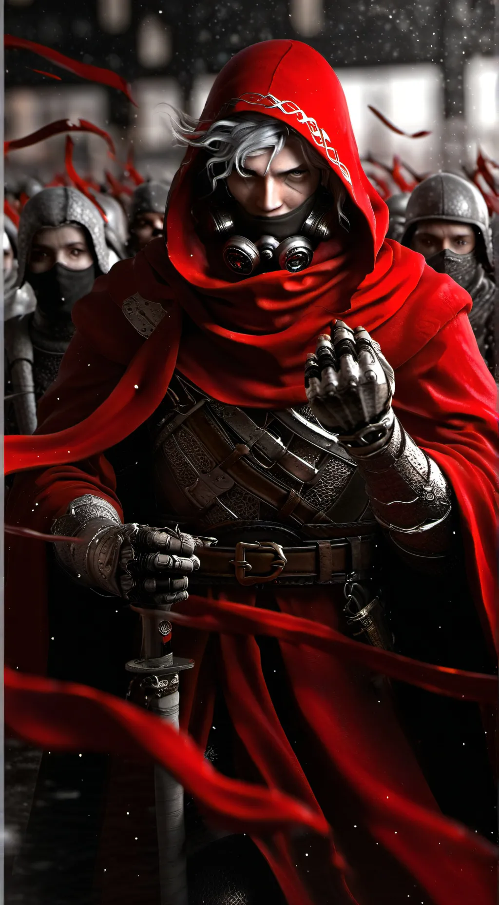 ai character: The SCP guards background