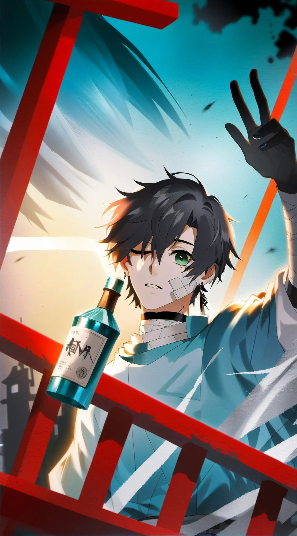 ai character: Lucas  background