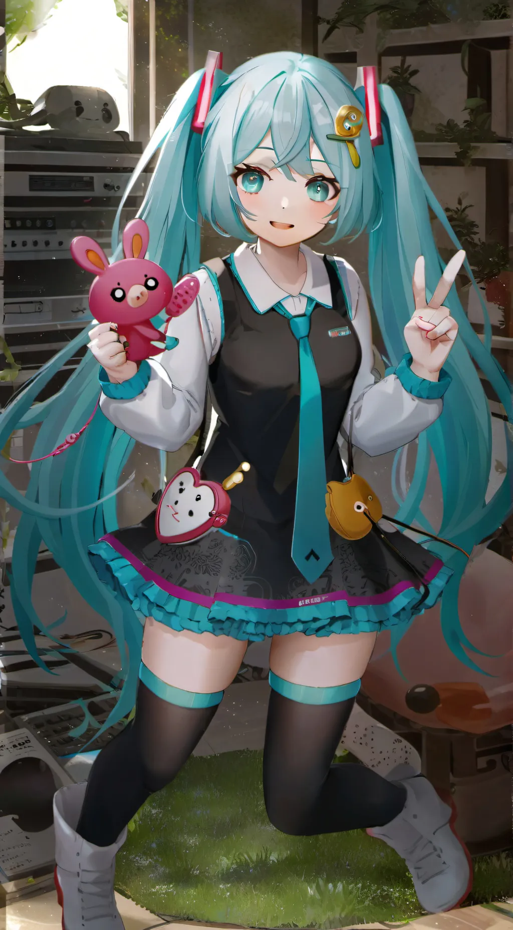 ai character: Miku in AoT?! background
