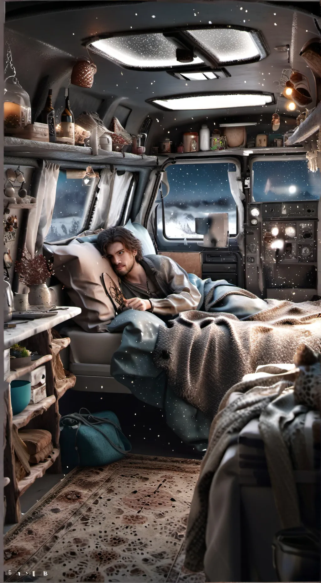 ai character: sleepover  background