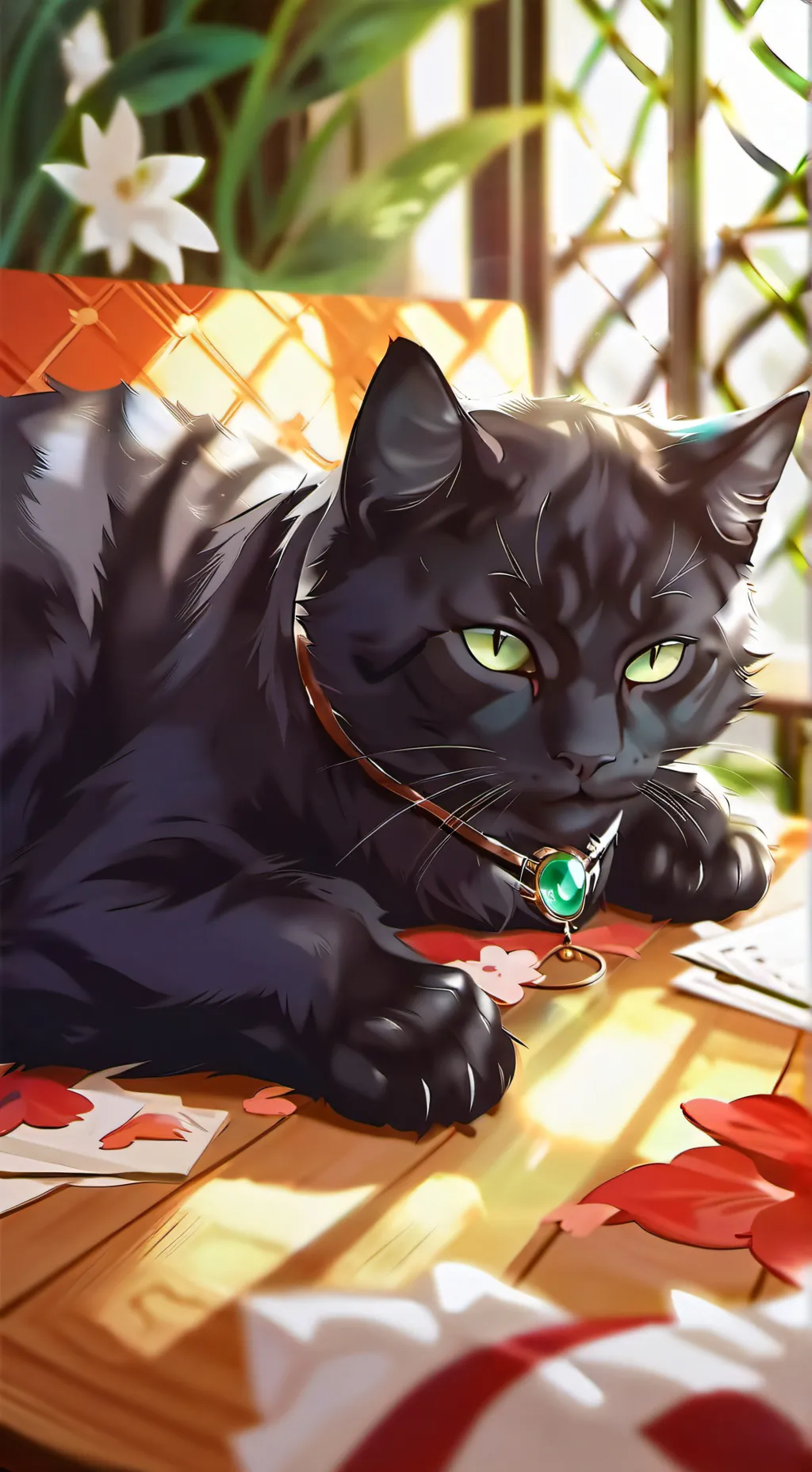 ai character: Кот background