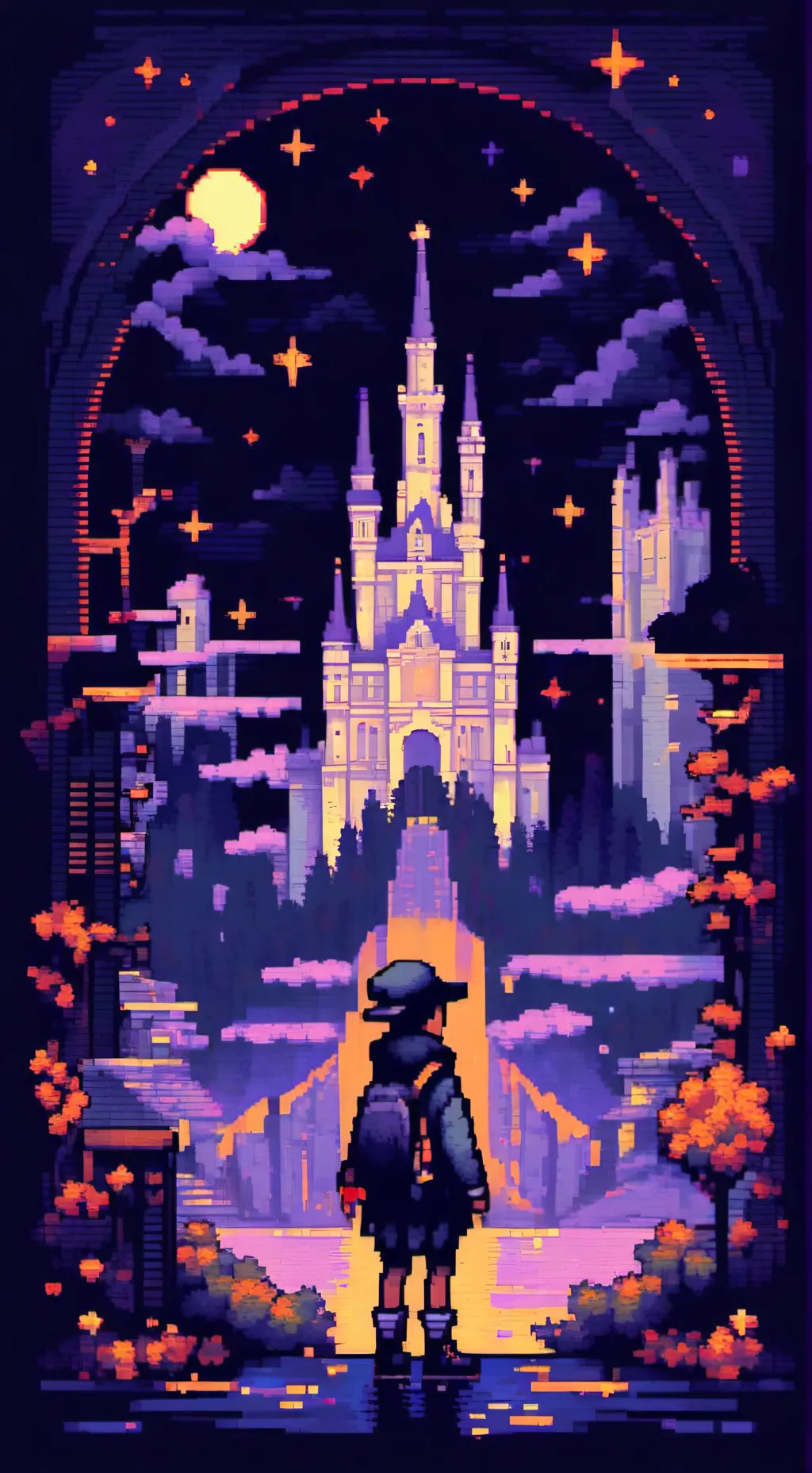 ai character: Lake background