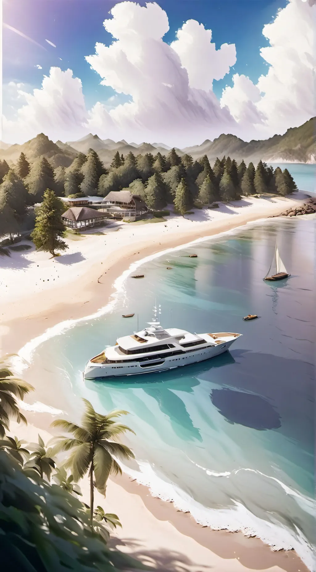 ai character: Epstien island background