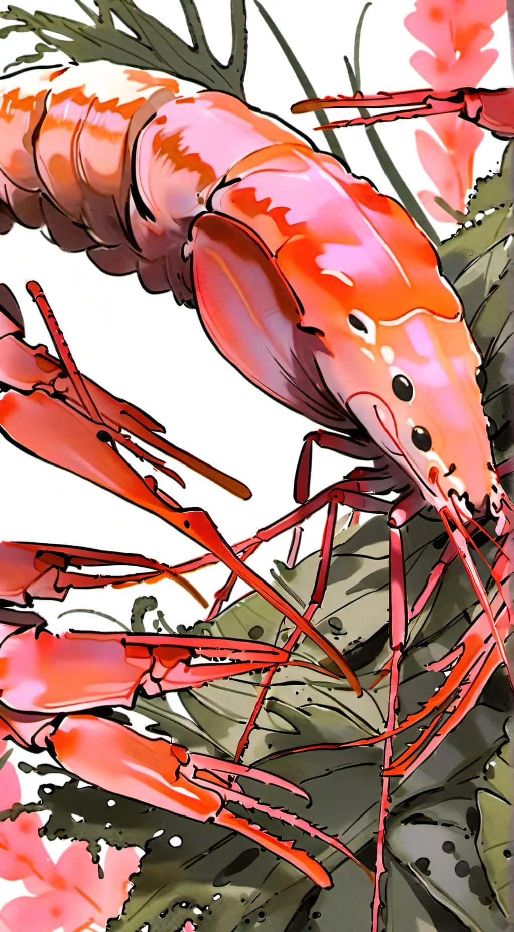 ai character: shrimpo background