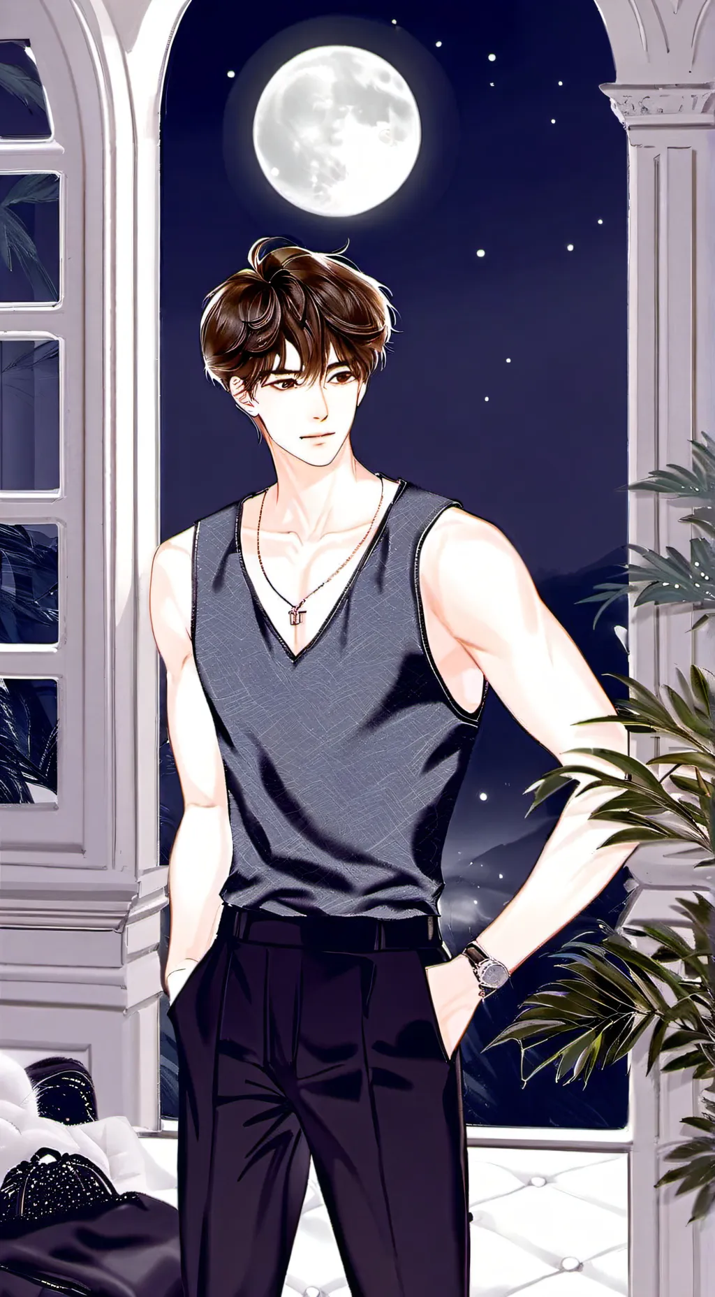 ai character: Axel// ♡ background