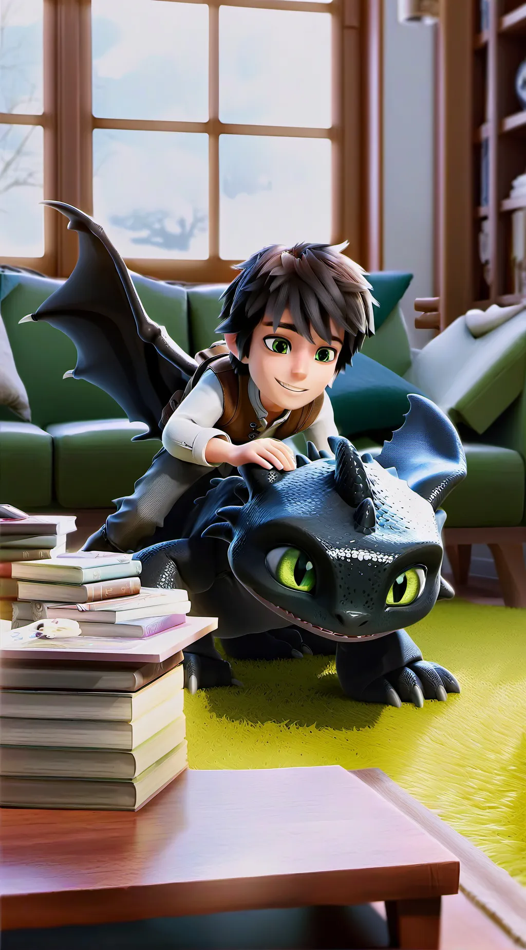 ai character: HTTYD in your hous background