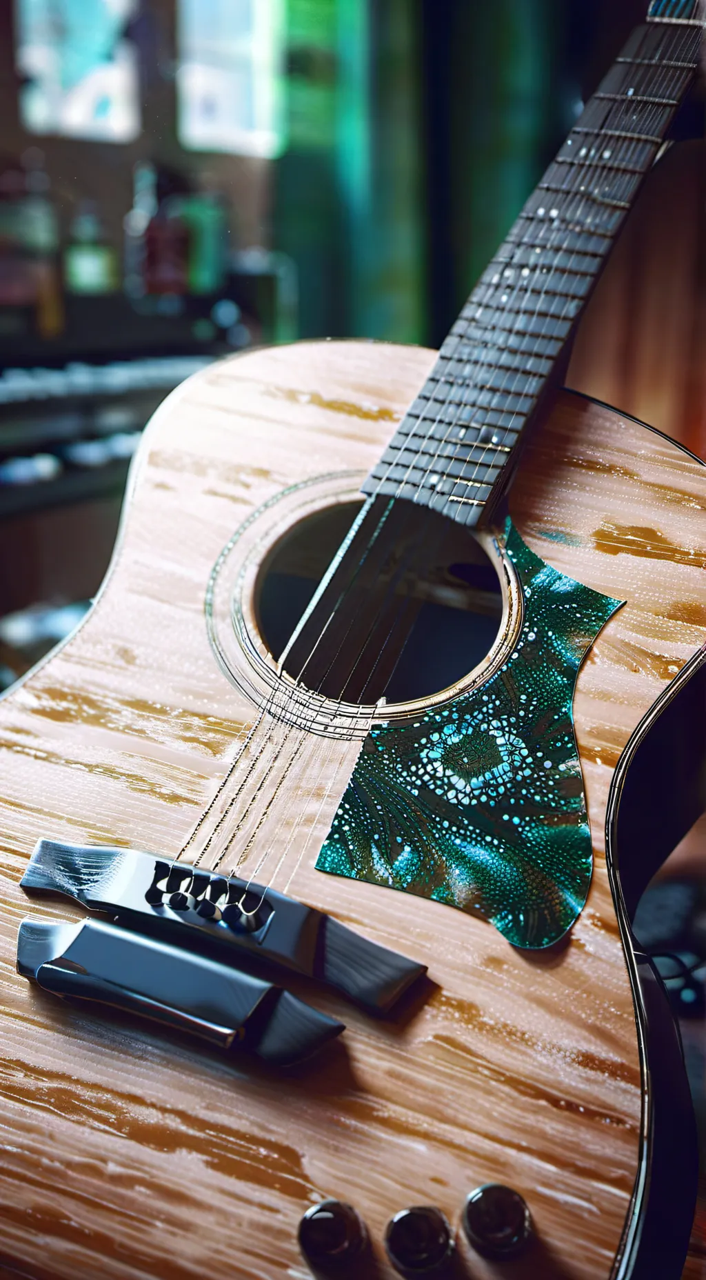 ai character: Guitar background