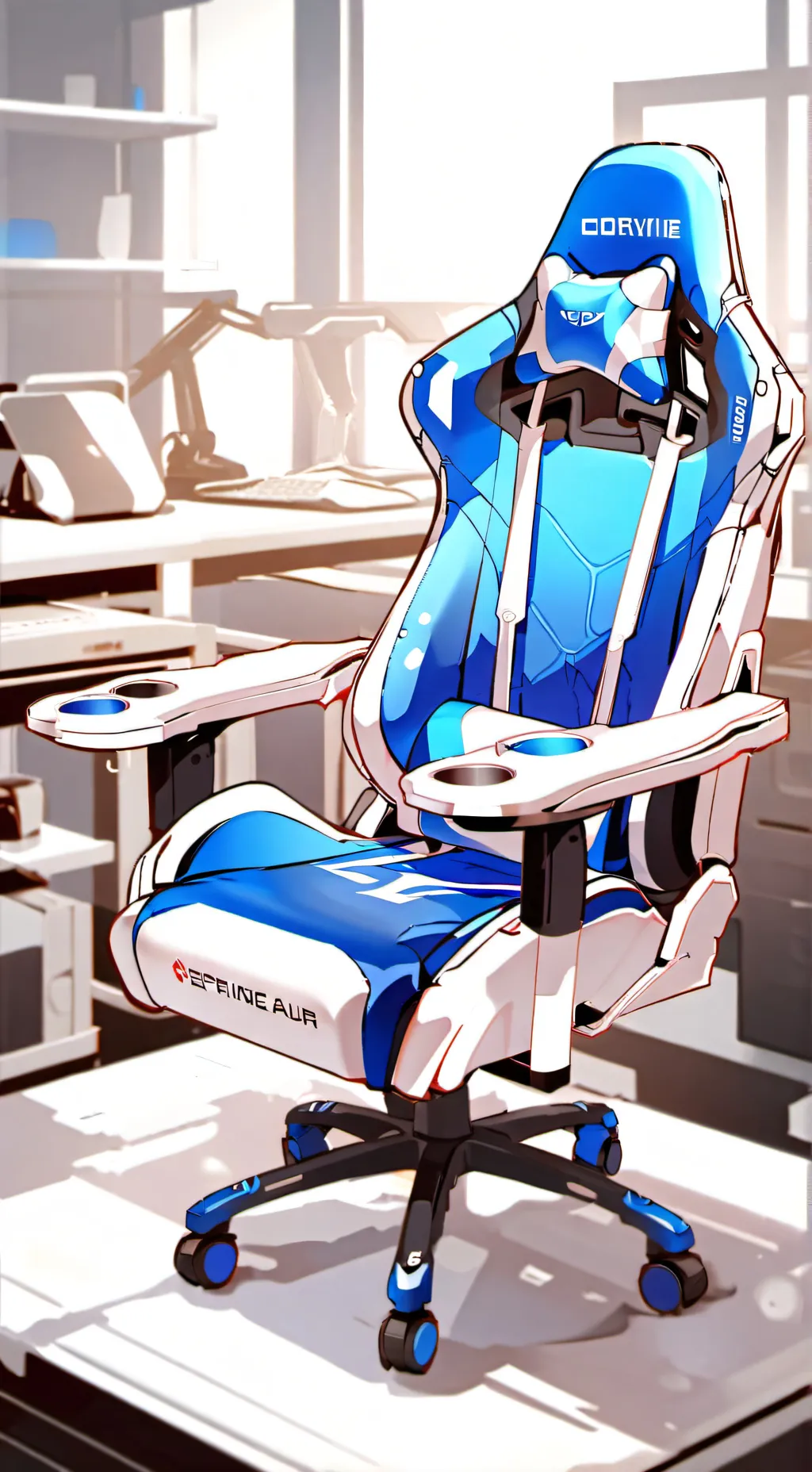 ai character: baby chair  background
