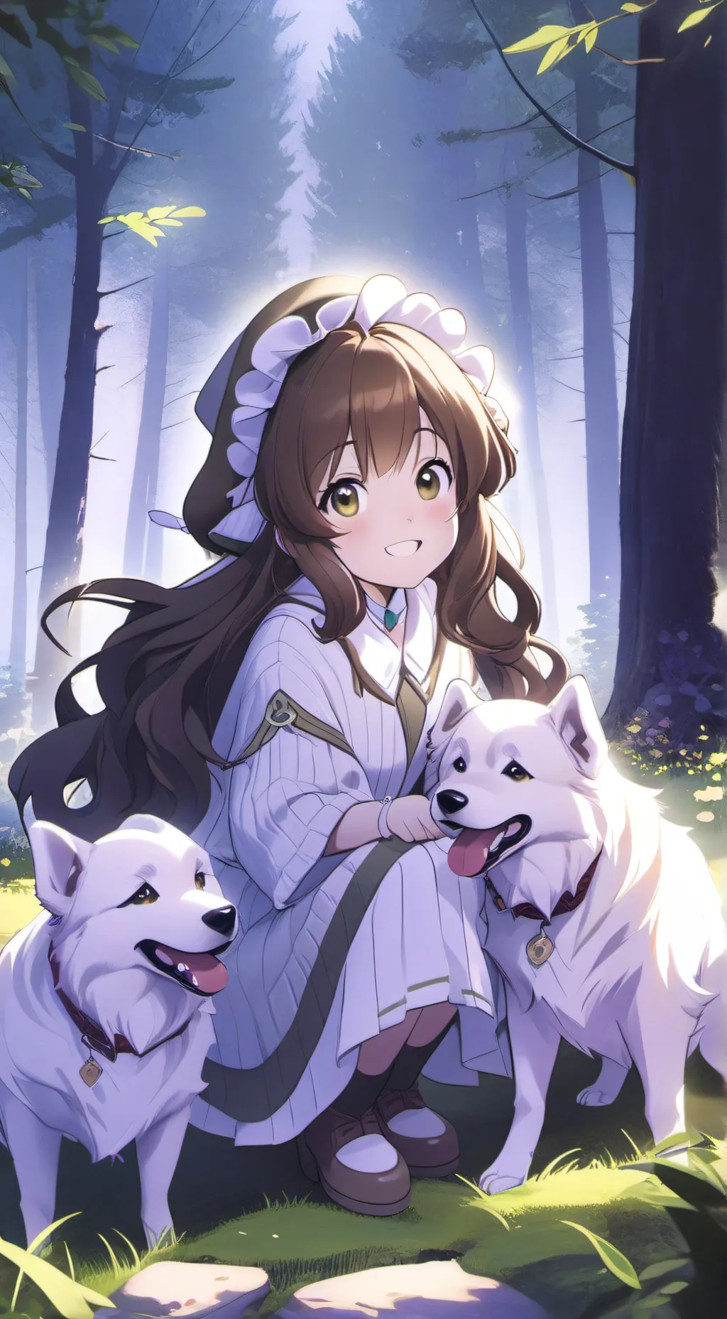 ai character: wolf kid background