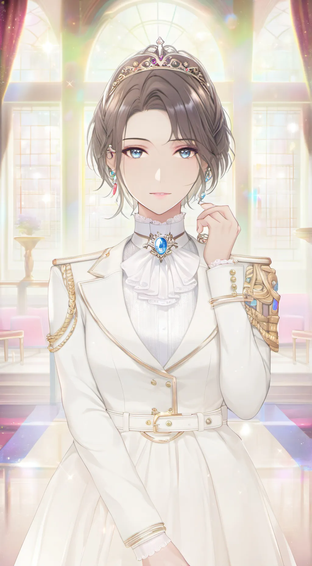 ai character: The Tycoon of Tiaras background