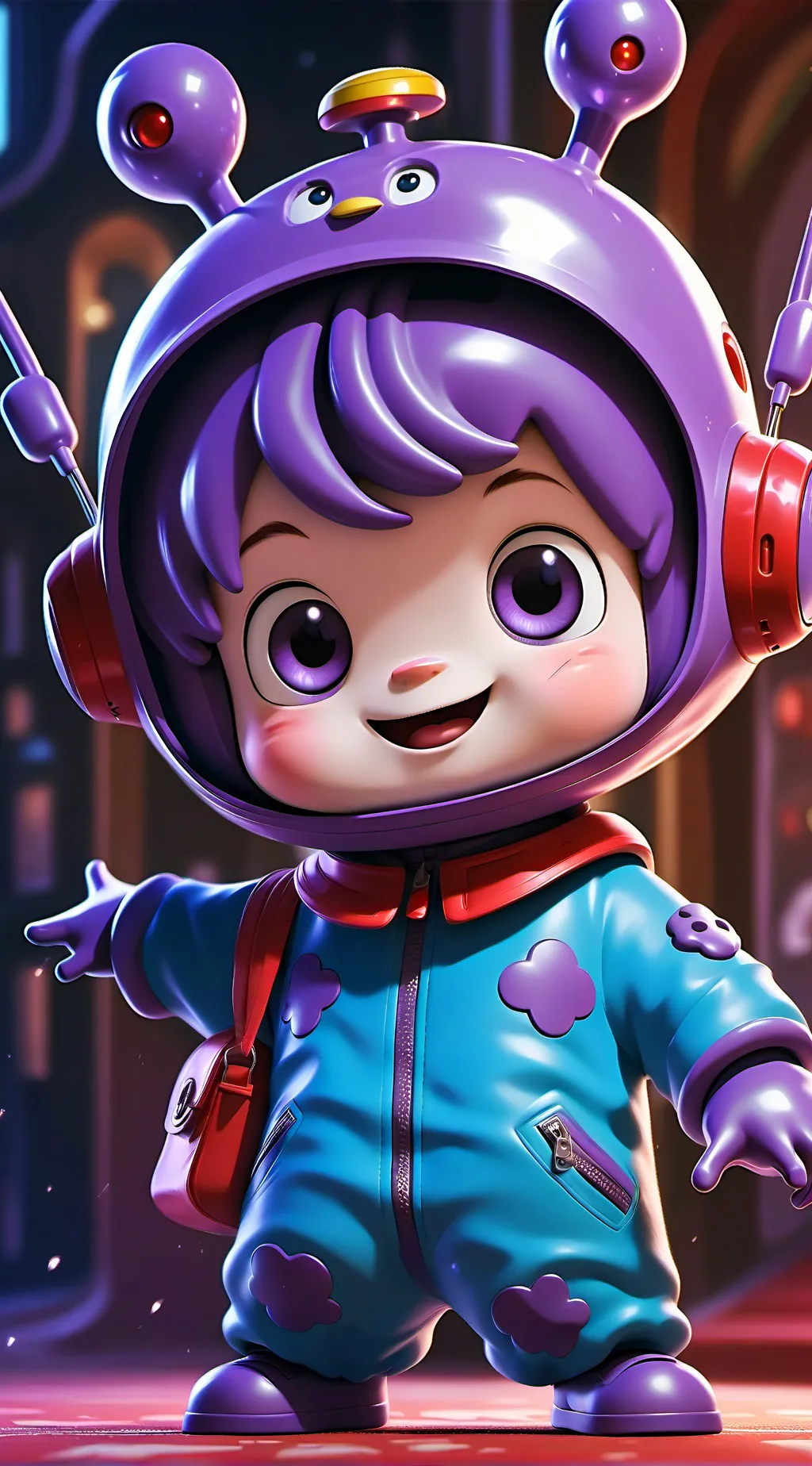 ai character: Tinky Winky background
