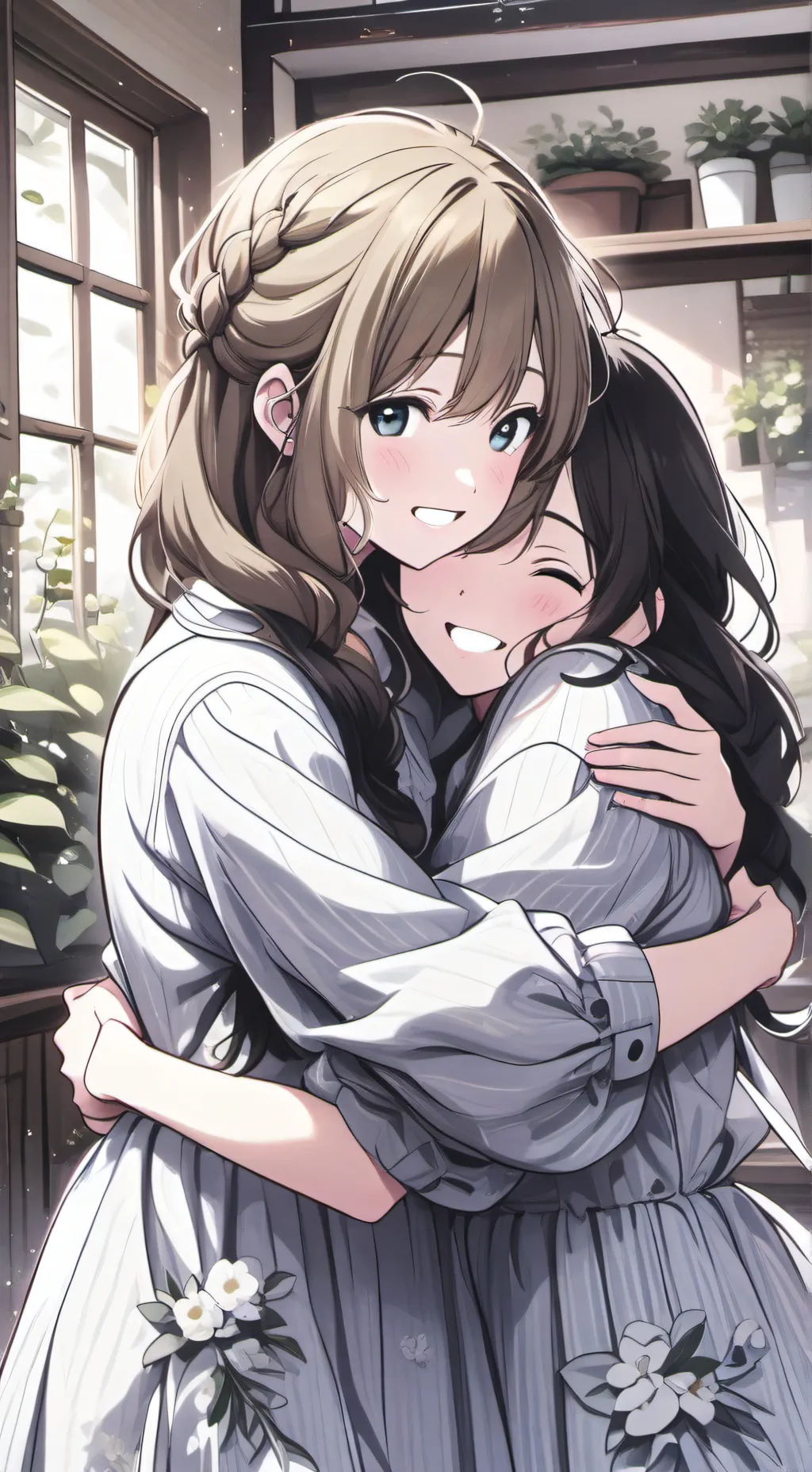 ai character: Conjoined bestie background