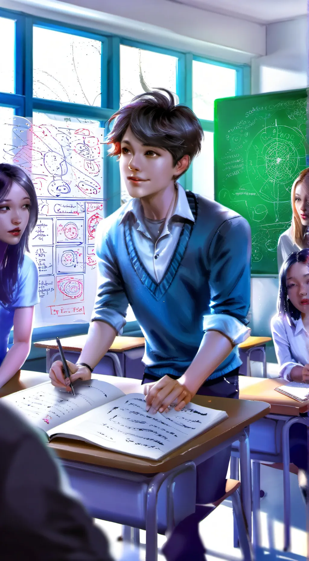 ai character: ✨ Magic school✨ background