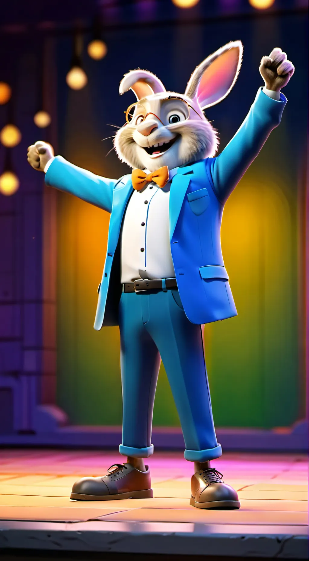 ai character: Fun bun background