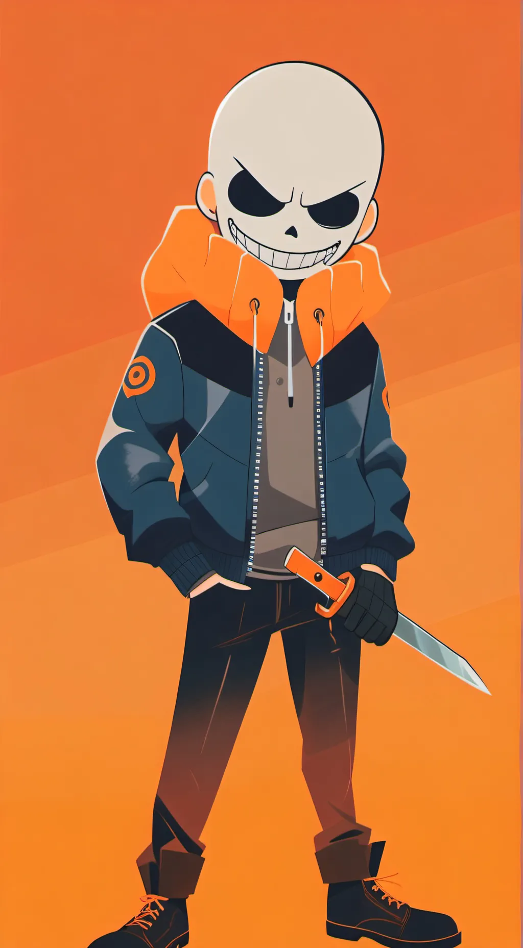 ai character: killer sans  background