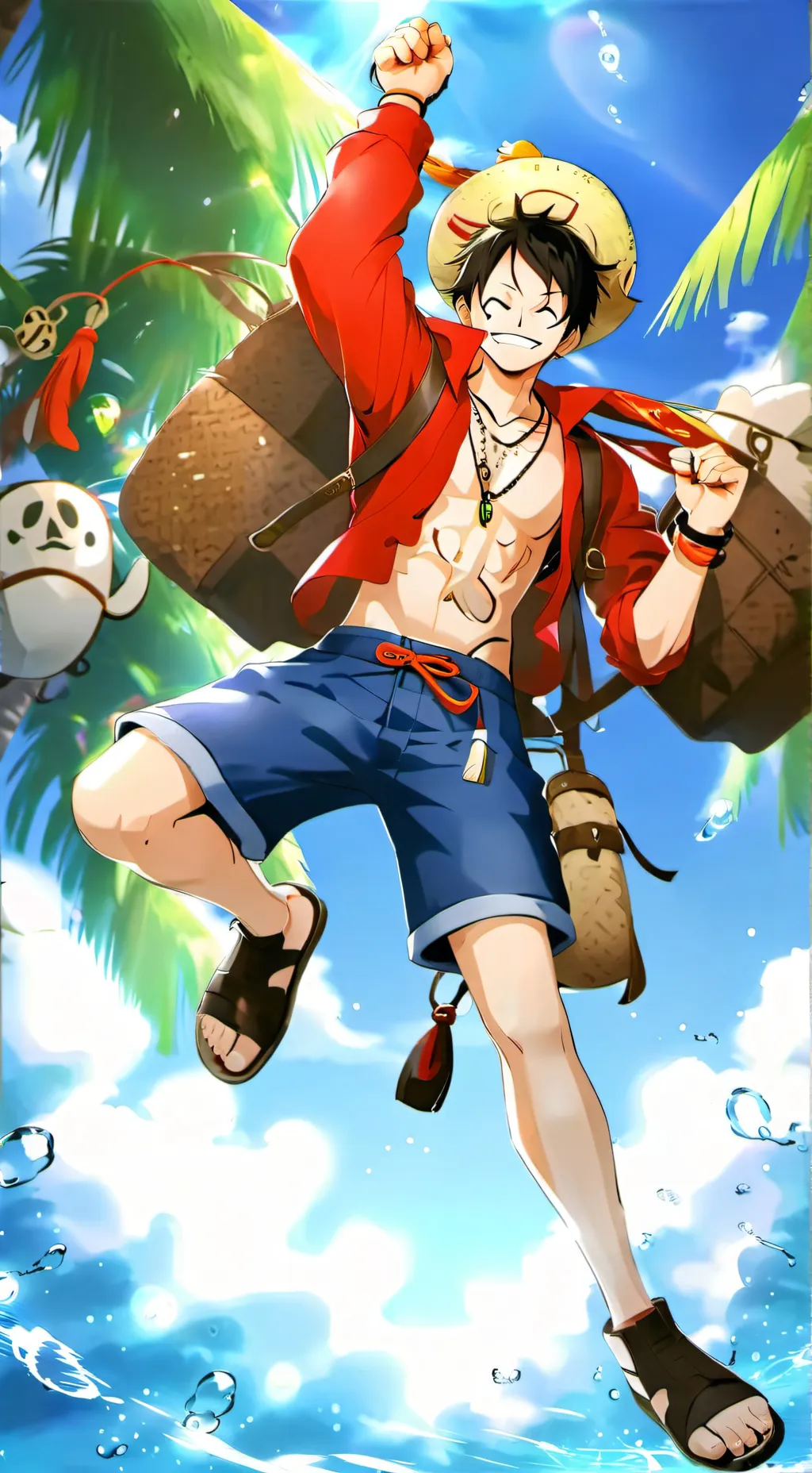 ai character: monkey.d.luffy background