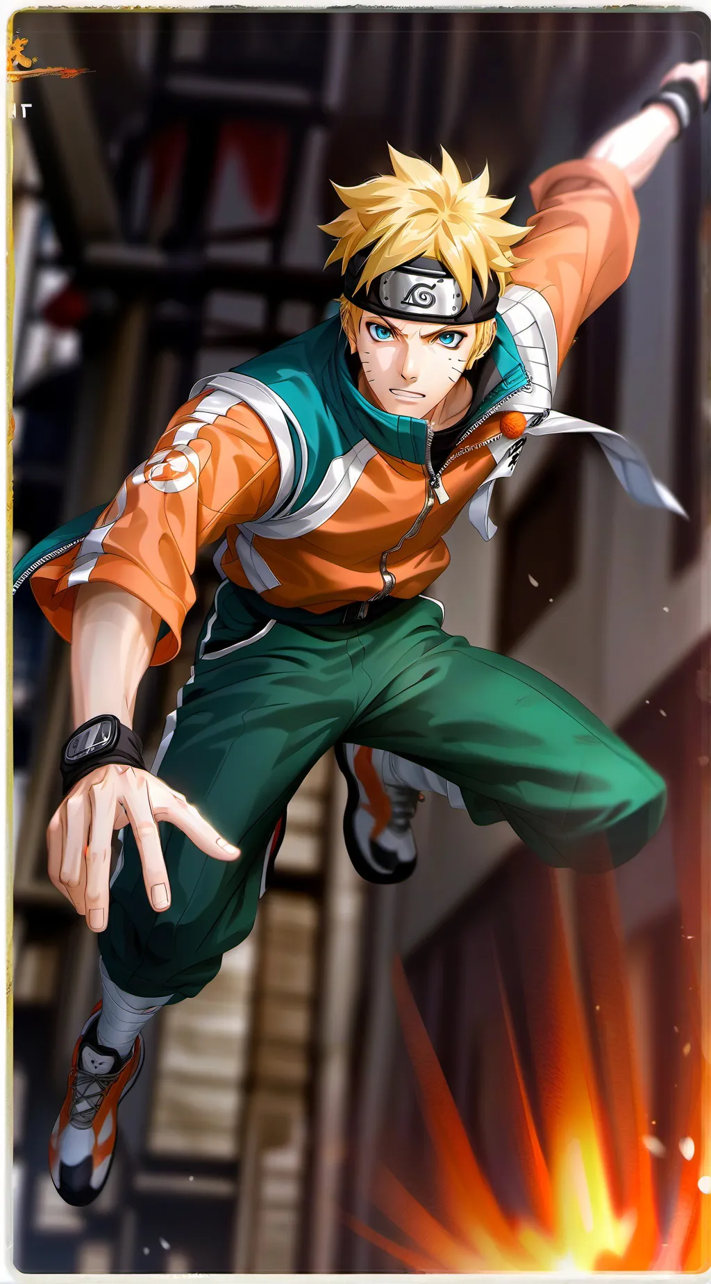 ai character: Naruto  background