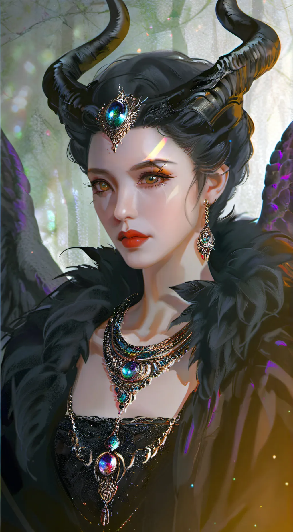 ai character: rumi maléfique  background