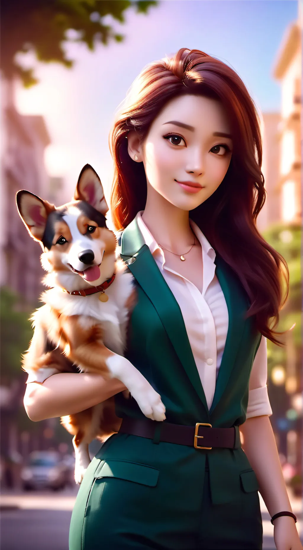 ai character: semihumana background