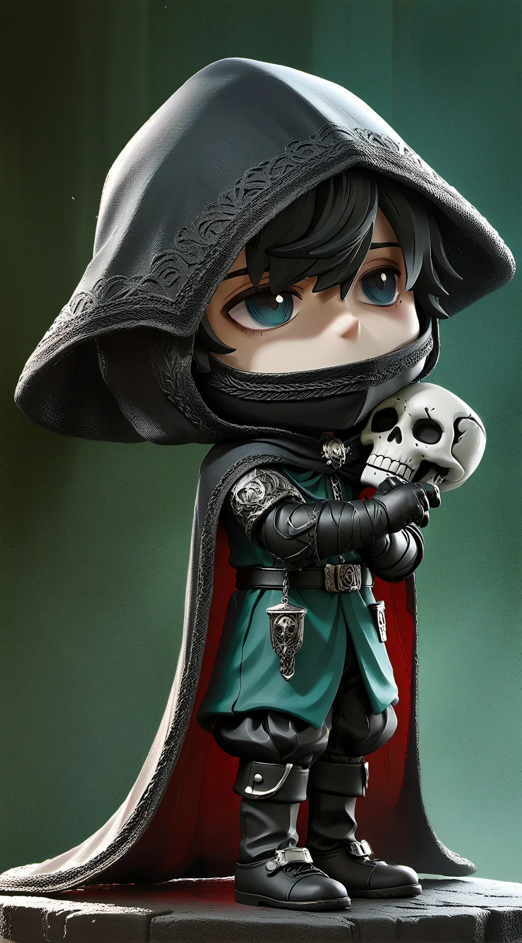 ai character: Death the kid  background