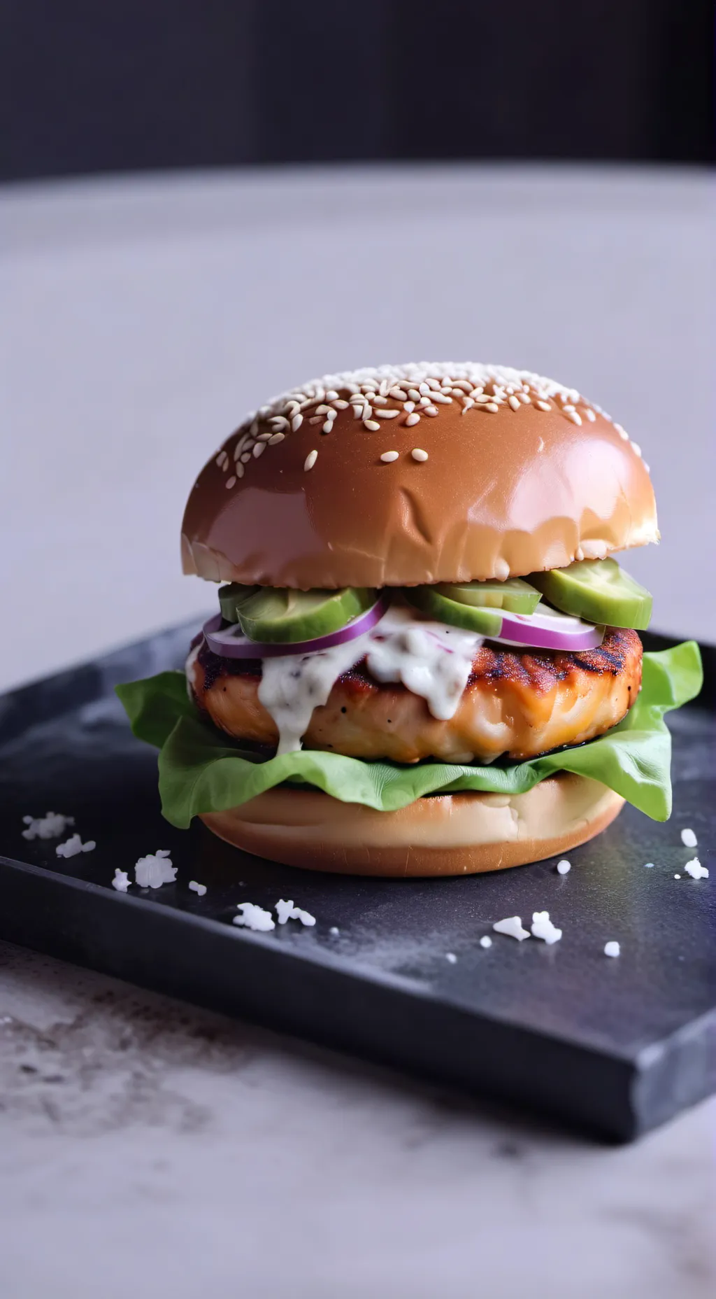 ai character: burger BOY background