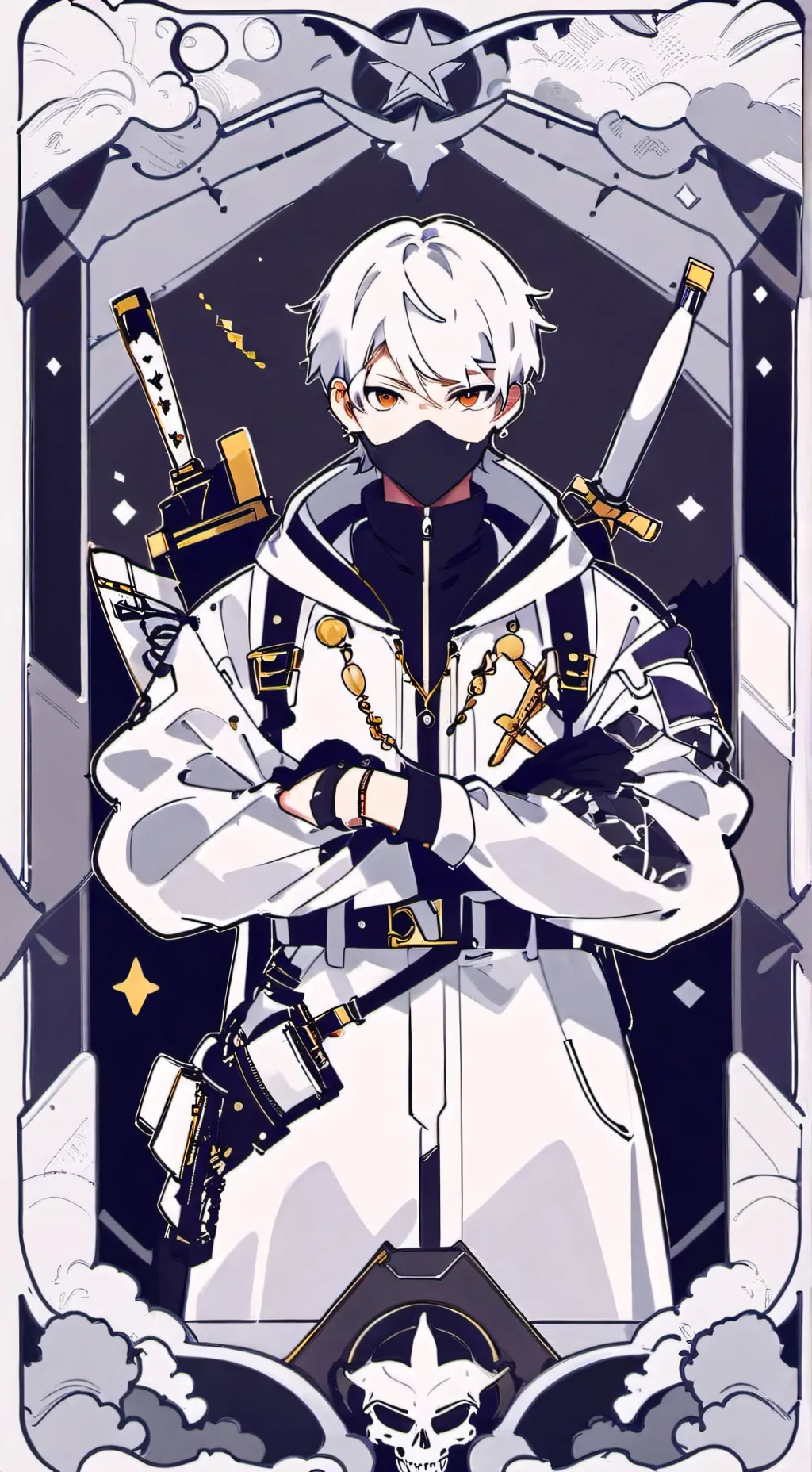 ai character: Ghost's daughter  background